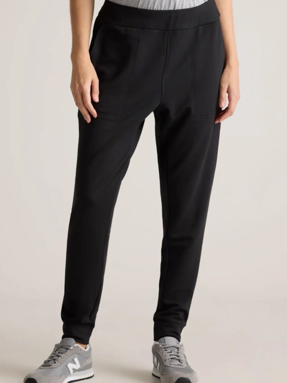 Quince Maternity Over Belly Lounge Joggers Comfy Pockets Pull on Lightweight